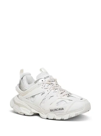 Shop Balenciaga White Track Mesh And Nylon Sneakers Woman
