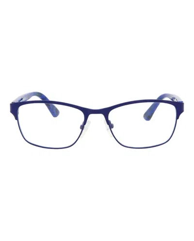 Shop Mcq By Alexander Mcqueen Square-frame Metal Optical Frames In Blue