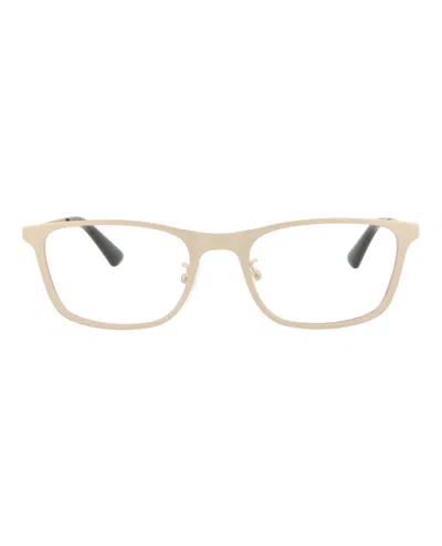 Shop Mcq By Alexander Mcqueen Square-frame Metal Optical Frames In Gold