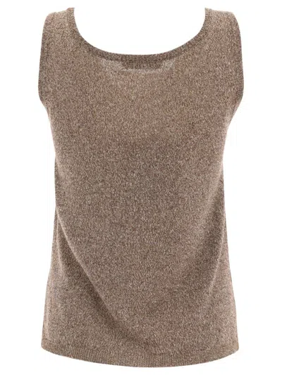 Shop 's Max Mara "elica" Tank Top In Gold