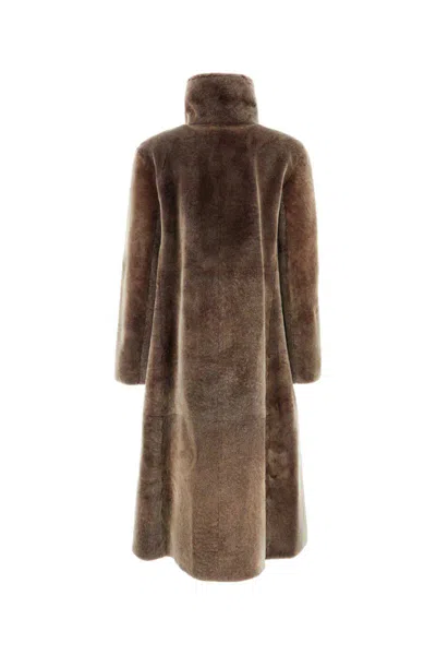 Shop Giorgio Armani Furs In Brown