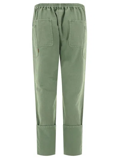 Max Mara "facella" Jeans Featuring Belt Loops In Green