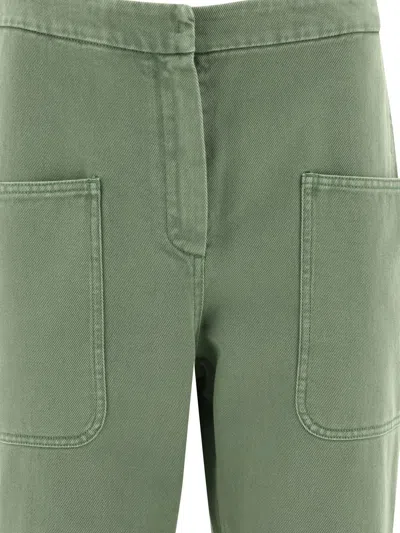 Shop Max Mara "facella" Jeans In Green