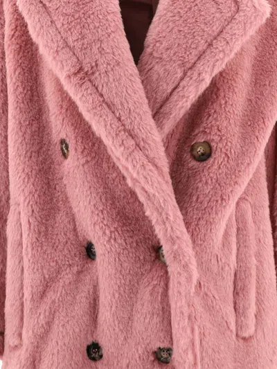 Shop Max Mara Oversized Teddy Coat "zitto" In Pink