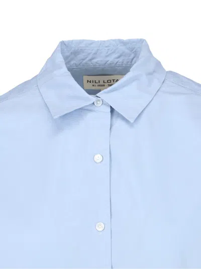 Shop Nili Lotan Shirts In Blue
