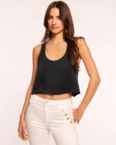 Shop Ramy Brook Margaret Racer Back Tank Top In Black