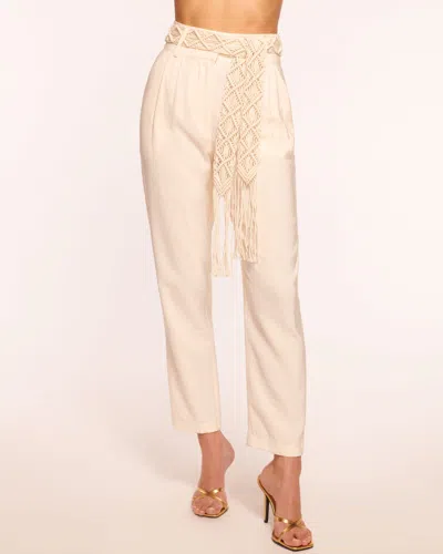 Shop Ramy Brook Marion Belted Cropped Pant In Rattan