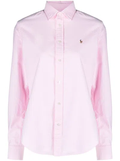Shop Ralph Lauren Shirts In Bath Pink