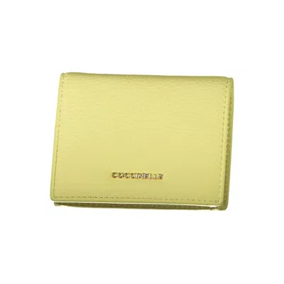 Coccinelle Yellow Leather Wallet In Yellow