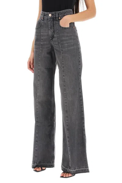 Shop Isabel Marant Noldy Wide Leg Jeans Women In Multicolor
