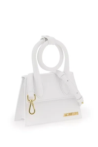 Shop Jacquemus Le Chiquito Noeud Bag Women In White
