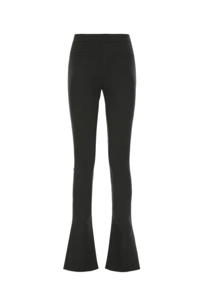 Shop Off-white Off White Woman Black Stretch Polyester Blend Pant