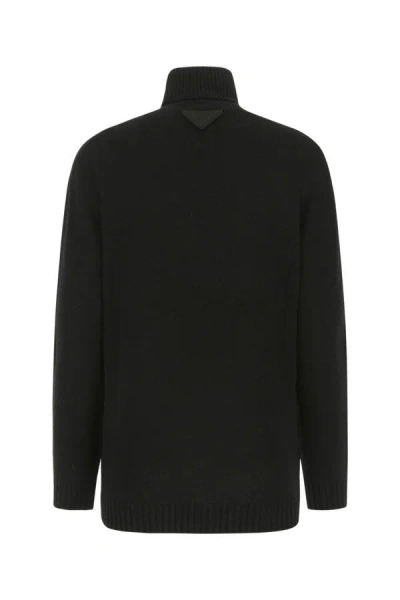 Shop Prada Woman Black Cashmere Sweater