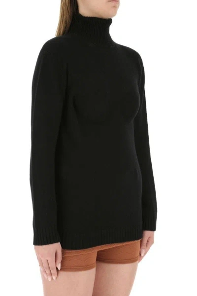 Shop Prada Woman Black Cashmere Sweater