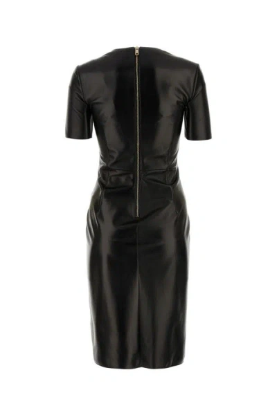 Shop Prada Woman Black Nappa Leather Dress