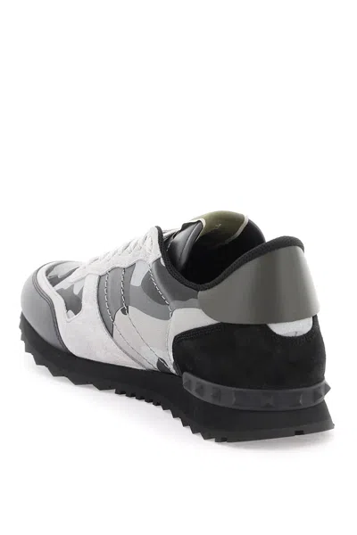 Valentino Garavani Rockrunner Camouflage Laminated Sneaker In Multicolor
