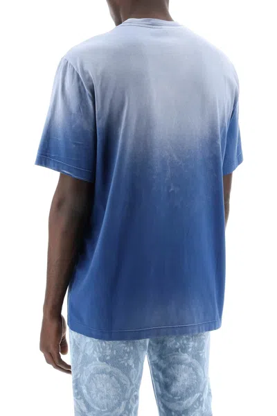 Shop Versace "gradient Medusa T-shirt Men In Multicolor