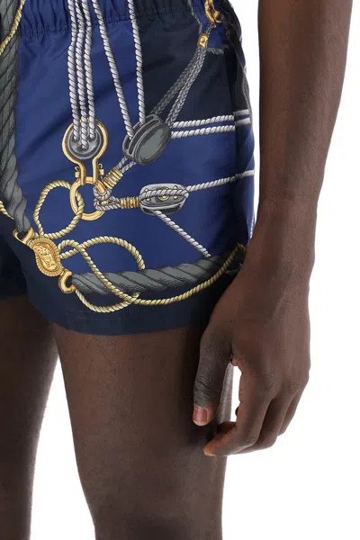 Shop Versace Swim Trunks By  Men In Multicolor
