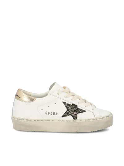 Shop Golden Goose Sneakers In Mwhite/black Gold/gold