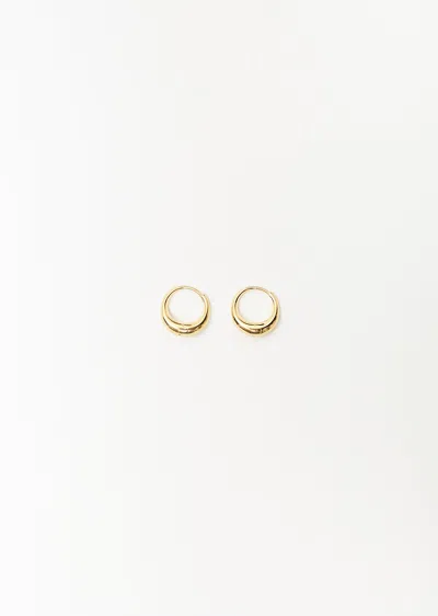 Shop Sophie Buhai Gold Small Sigrid Hoops In 18k Gold Vermiel