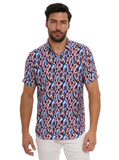 Shop Robert Graham Crue Short Sleeve Button Down Shirt In Multi
