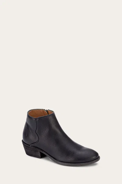 Shop The Frye Company Frye Carson Piping Booties In Tumbled Black