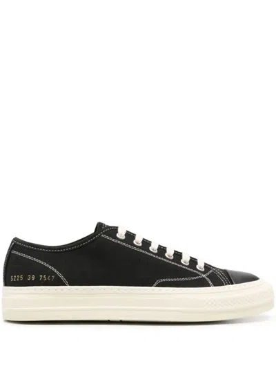 Shop Common Projects Tournament Canvas Sneakers In Black