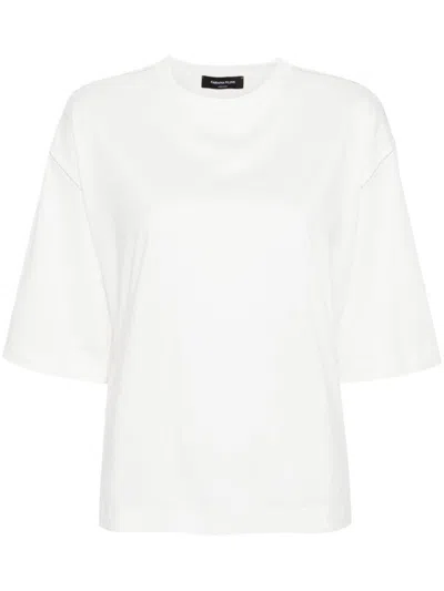 Shop Fabiana Filippi Oversized Cotton T-shirt In White