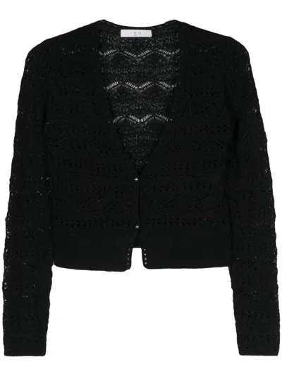 Shop Iro V-necked Cropped Cardigan In Black