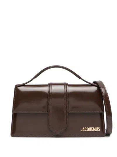 Shop Jacquemus Le Grand Bambino Handbag In Brown