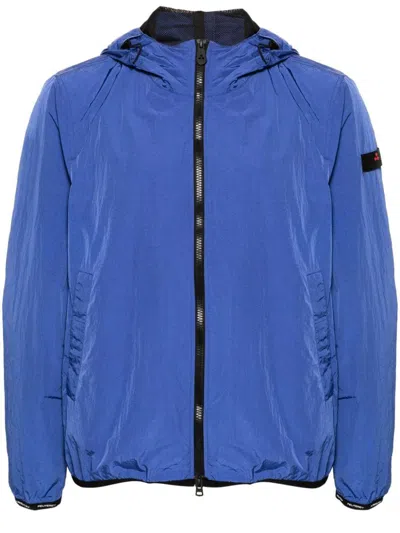 Shop Peuterey Nigle Hooded Jacket In Blue