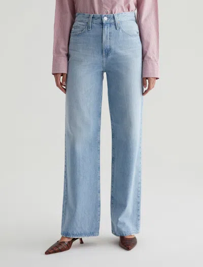 Ag Kora High-rise Wide Leg Pant In Sunset Blues In Blue