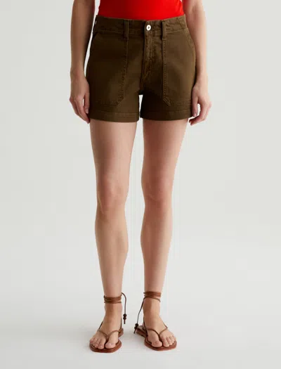 Shop Ag Jeans Analeigh Short In Green