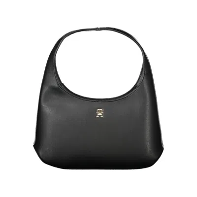 Shop Tommy Hilfiger Black Polyester Handbag