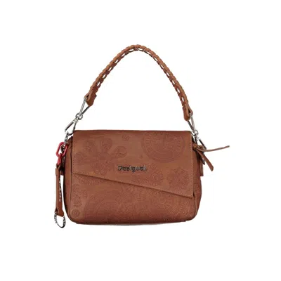 Shop Desigual Brown Polyethylene Handbag