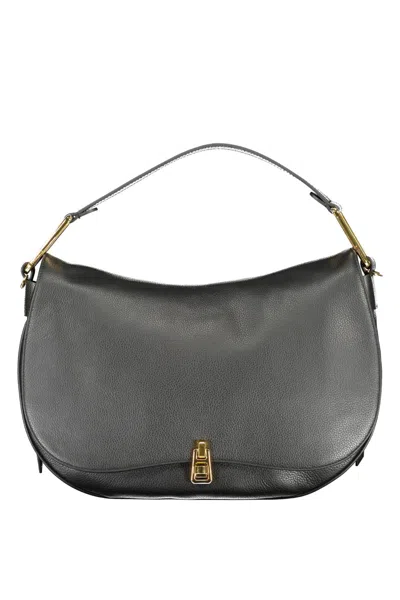 Shop Coccinelle Chic Black Leather Shoulder Bag