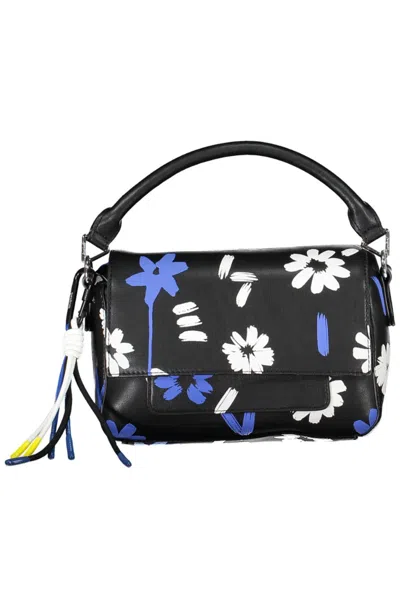 Shop Desigual Chic Black Polyurethane Handbag With Contrasting Details