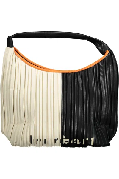 Shop Desigual Chic Black Shoulder Bag With Contrasting Accents