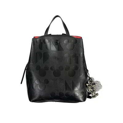 Shop Desigual Chic Contrast Detail Black Backpack