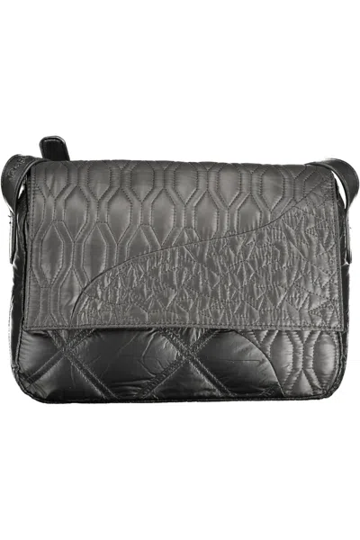 Shop Desigual Chic Contrast Detail Black Shoulder Bag