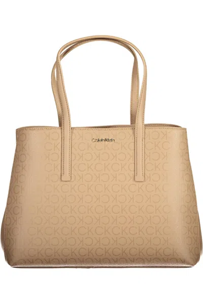 Shop Calvin Klein Eco-chic Beige Handbag With Modern Flair