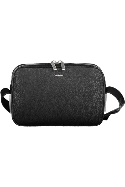 Shop Calvin Klein Elegant Black Adjustable Shoulder Bag