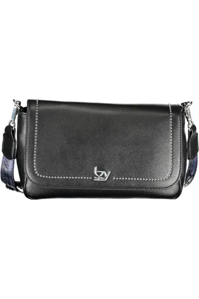 Shop Byblos Elegant Black Contrasting Detail Handbag