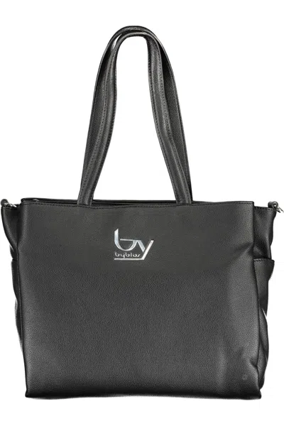 Shop Byblos Elegant Black Chain-strap Handbag
