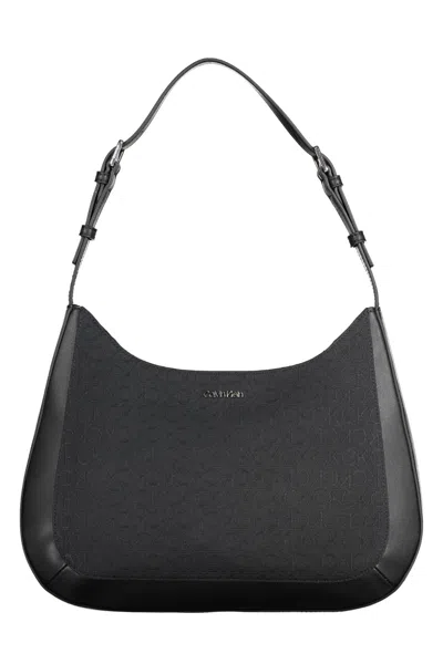 Shop Calvin Klein Elegant Black Recycled Shoulder Bag