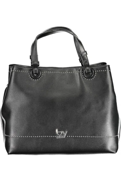 Shop Byblos Elegant Black Two-compartment Handbag