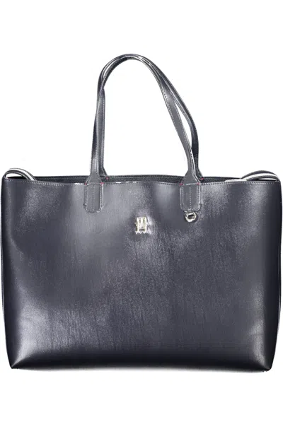 Shop Tommy Hilfiger Elegant Blue Shoulder Bag With Pochette