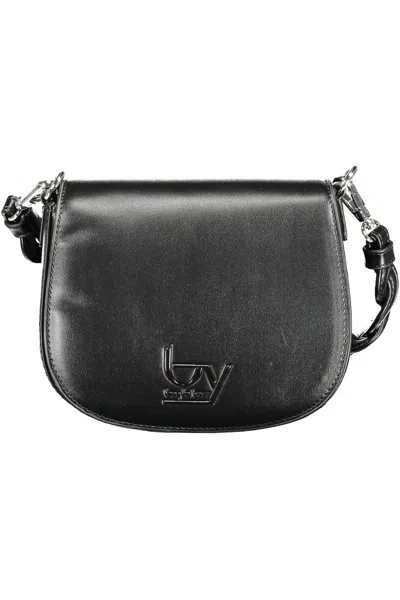 Shop Byblos Elegant Contrasting Detail Black Handbag