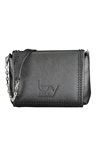 Shop Byblos Elegant Chain-handle Black Shoulder Bag