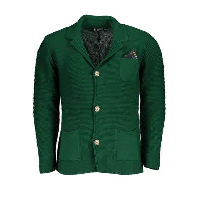 Shop U.s. Grand Polo Elegant Green Cardigan With Pockets
